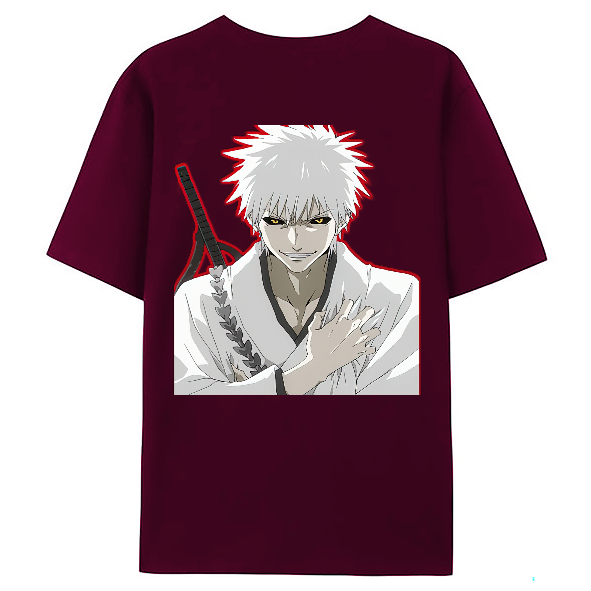 （画像用） ブリーチ 黒崎一護（くろさき いちご）BLEACH Kurosaki Ichigo レディース半袖Tシャツ(バックプリント)